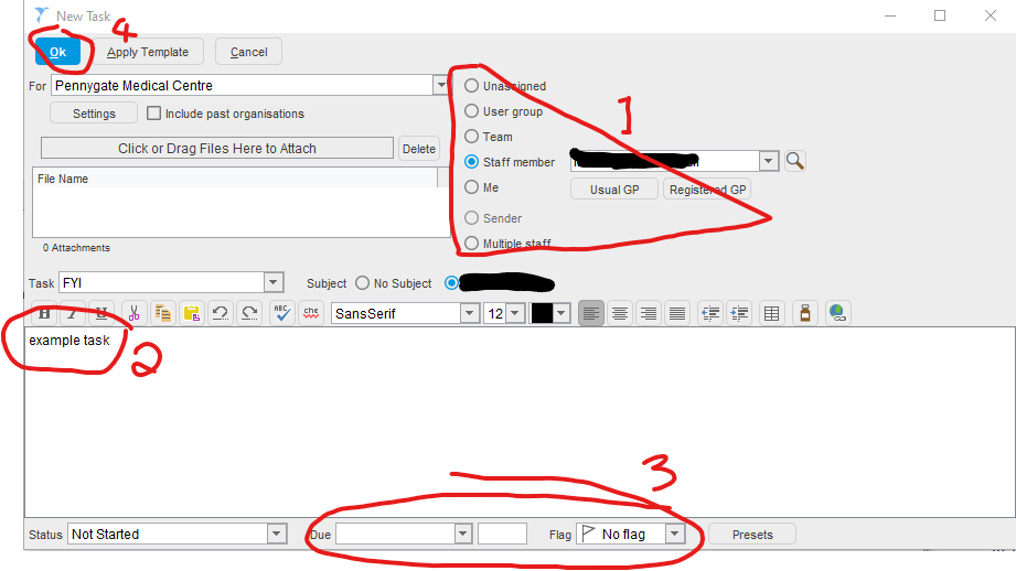 Sending Task